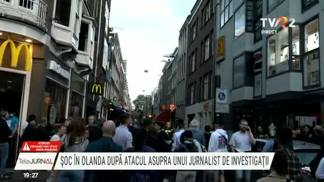 Șoc în Olanda după atacul asupra unui jurnalist de investigații