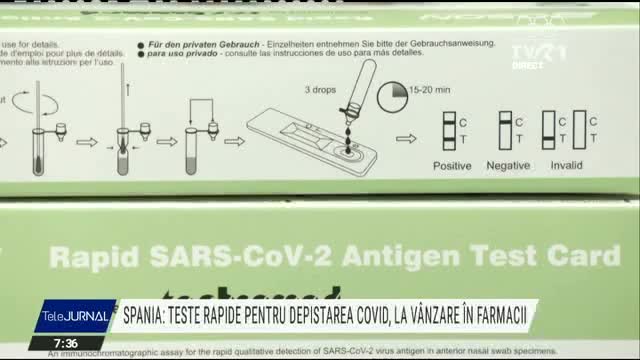 Teste rapide în farmaciile din Spania