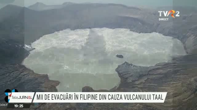 Mii de evacuări din cauza Vulcanului Taal