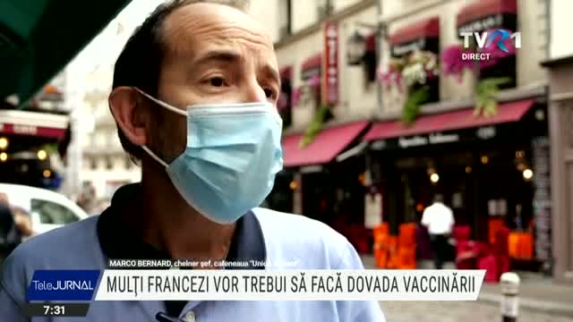 Mulți francezi vor trebui să facă dovada vaccinării