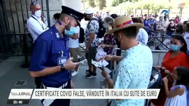 Certificate covid false în Italia 