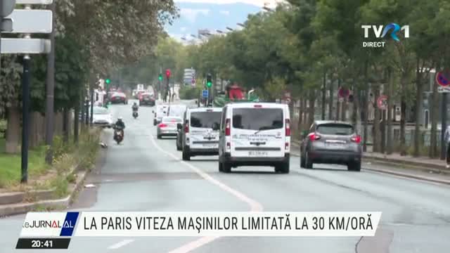 La Paris, viteza mașinilor a fost limitată la 30 km/h