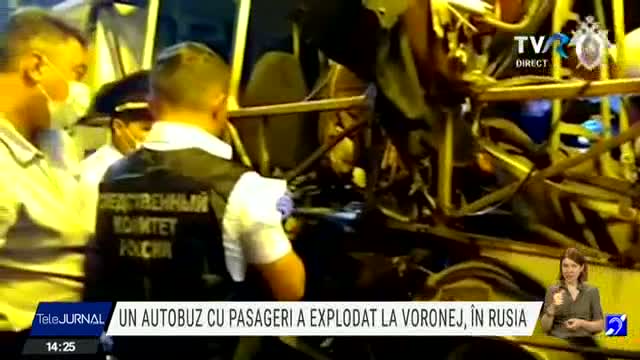 Un autobuz cu pasageri a explodat în Rusia