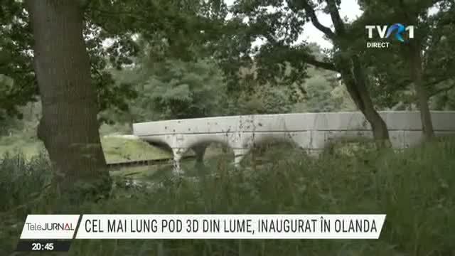 Cel mai lung pod 3D din lume, inaugurat în Olanda