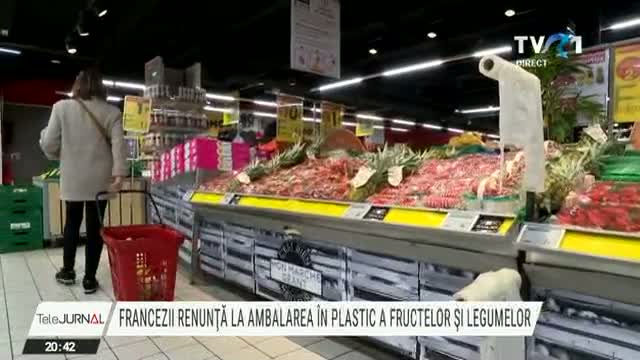 Francezii renunță la ambalarea în plastic a legumelor și fructelor