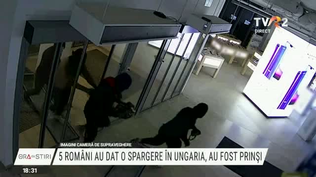 5 români au dat o spargere în Ungaria, au fost prinși 