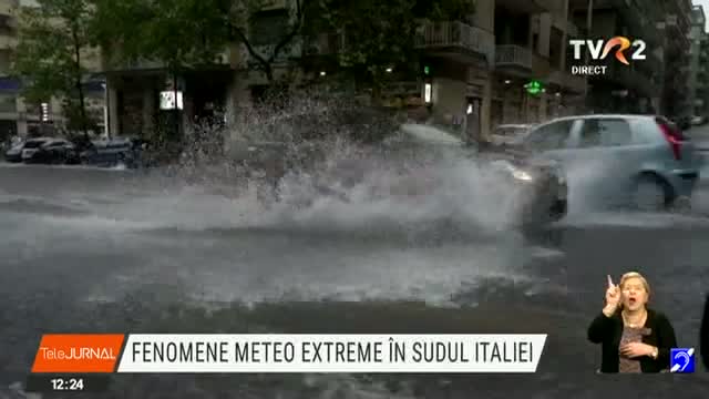 Fenomene meteo extreme în sudul Italiei 