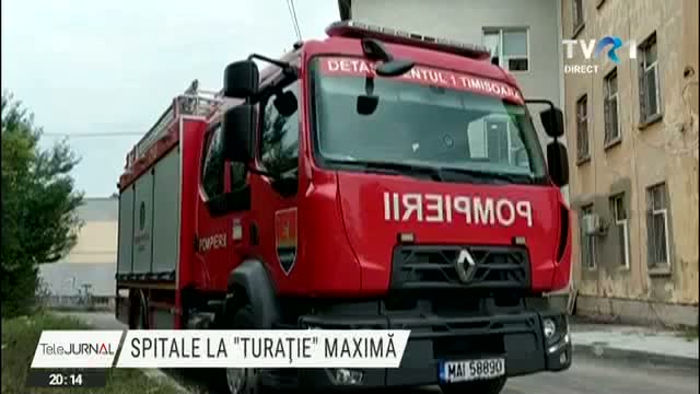 Mașină de pompieri va verifica spitalele din 3 în 3 ore