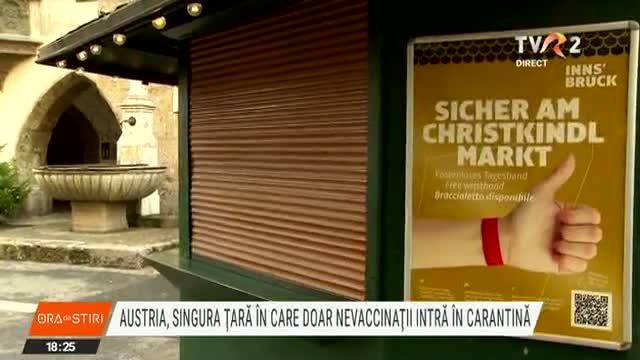 Nevaccinații din Austria, în carantină