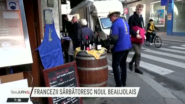 Francezii sărbătoresc noul Beaujolais