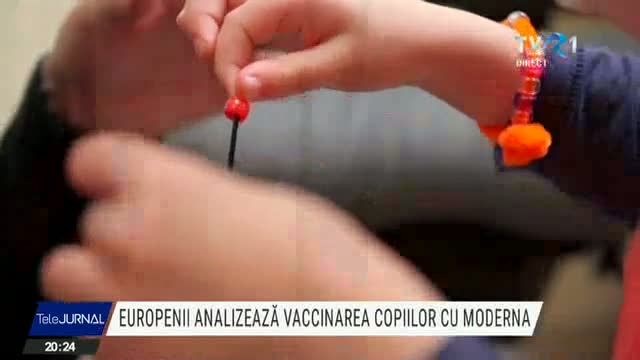 Europenii analizează vaccinarea copiilor cu Moderna