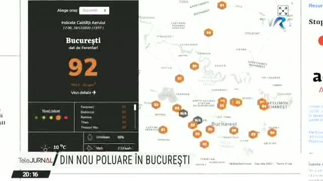 Din nou, poluare în București 
