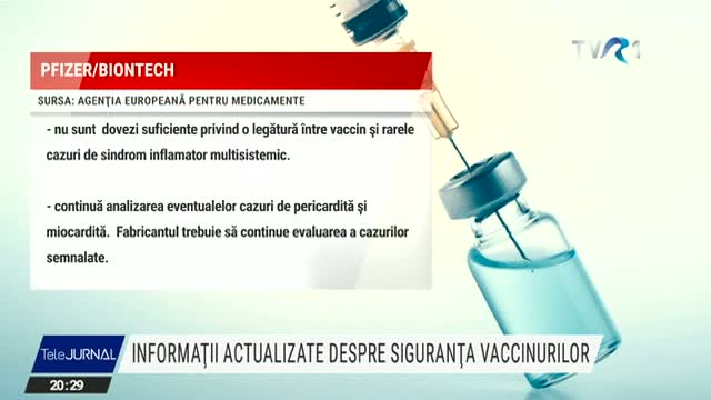 Informații actualizate despre siguranța vaccinurilor
