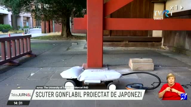 Scuter gonflabil proiectat de japonezi