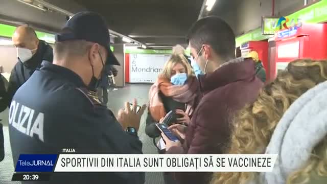Sportivii italieni, obligați să se vaccineze