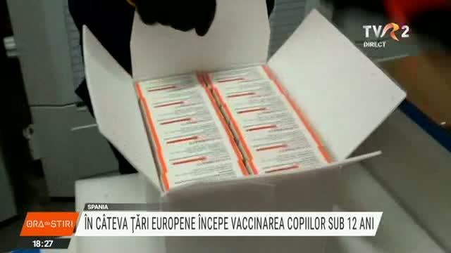 În câteva țări europene începe vaccinarea copiilor sub 12 ani 