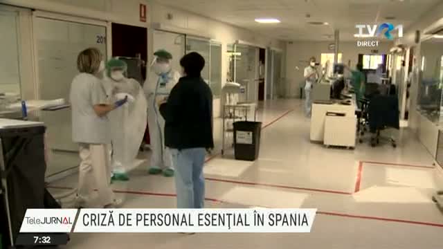 Criza de personal esential in Spania 