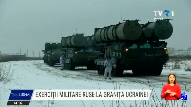 Exerciții militare ruse la granița Ucrainei
