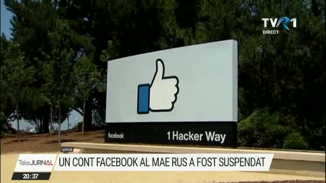 Un cont de Facebook al MAE rus a fost suspendat 