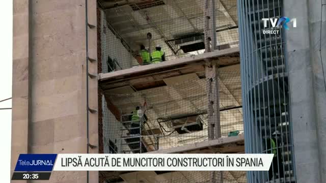 Lipsă acută de muncitori constructori în Spania
