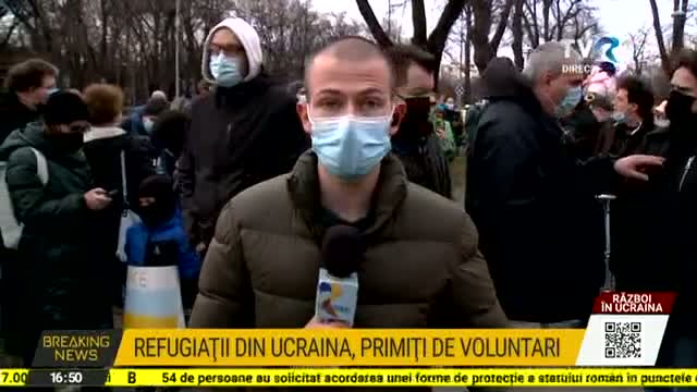 Miting de solidaritate la Ambasada Ucrainei la București