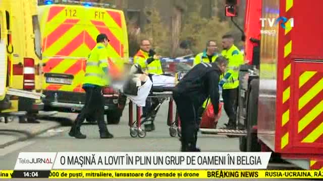 O masina a intrat in plin intr-un grup de oameni, in Belgia