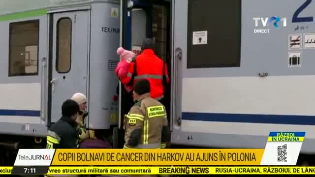 Copii cu cancer adusi din Ucraina in Polonia