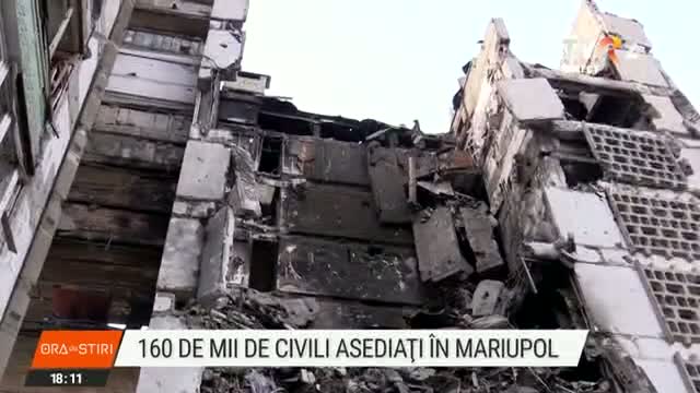 160.000 de civili asediați în Mariupol