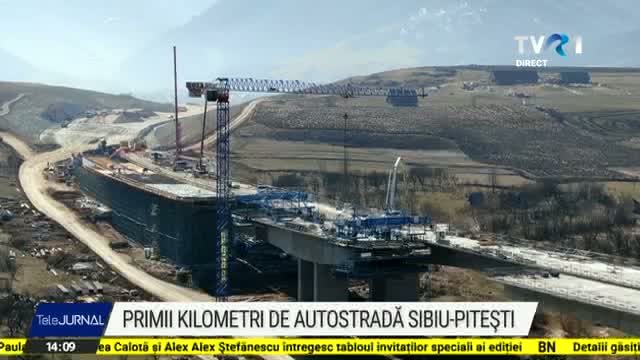 Primii kilometri de autostradă Sibiu-Pitești