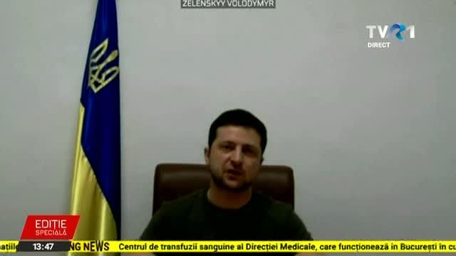 Discursul presedintelui Volodimir Zelenski 