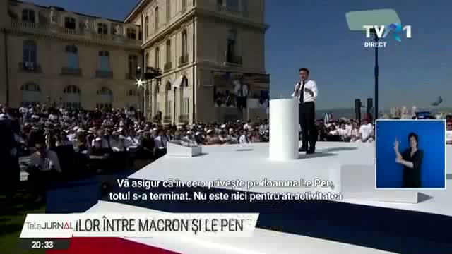 Duel al declarațiilor între Macron și Le Pen
