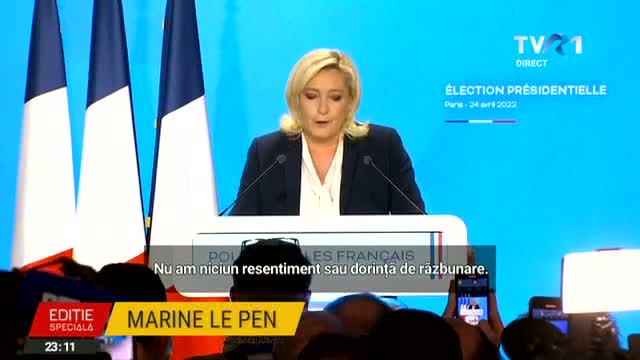 Le Pen isi declara infrangerea