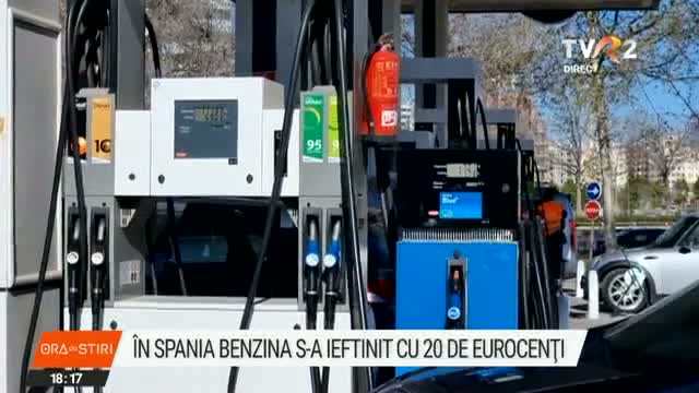 În Spania, benzina s-a ieftinit cu 20 de eurocenți