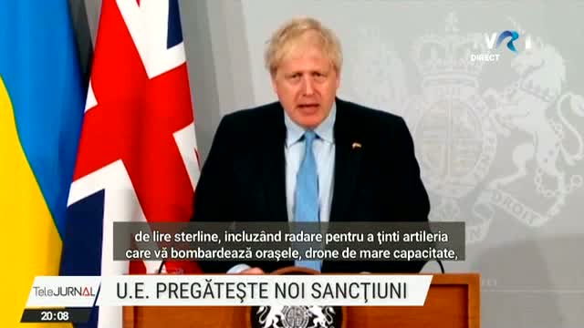 Boris Johnson, premierul Marii Britanii, în Parlamentul de la Kiev