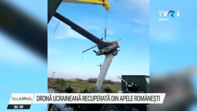 Dronă ucraineană recuperată din apele românești