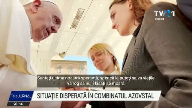 Soții ale apărătorilor de la Azovstal, față în față cu Papa Francisc