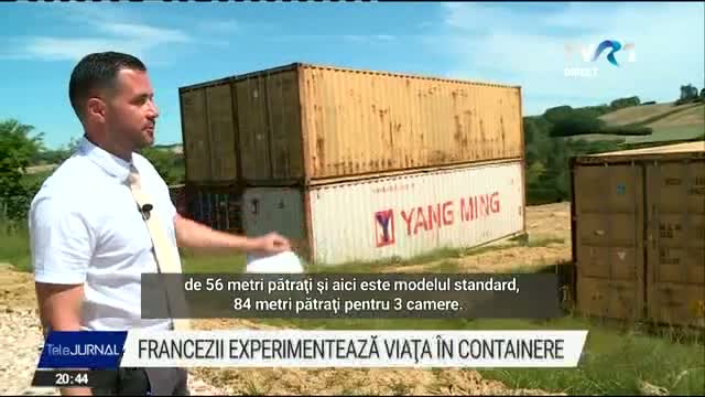 Francezii experimentează viața în containere