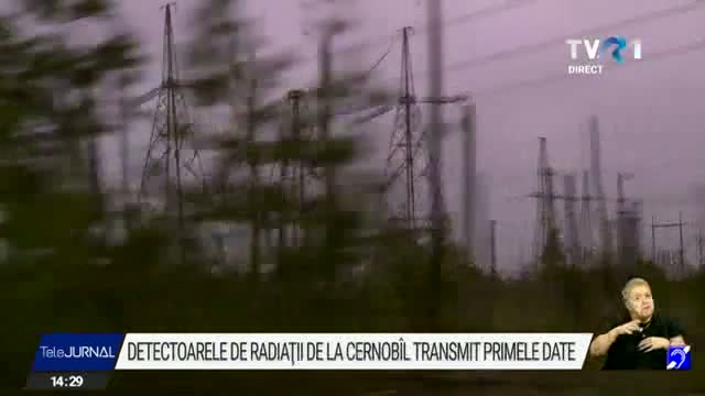 Detectoarele de radiații de la Cernobîl transmit primele date