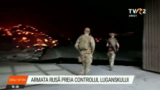 Armata rusă preia controlul Luganskului