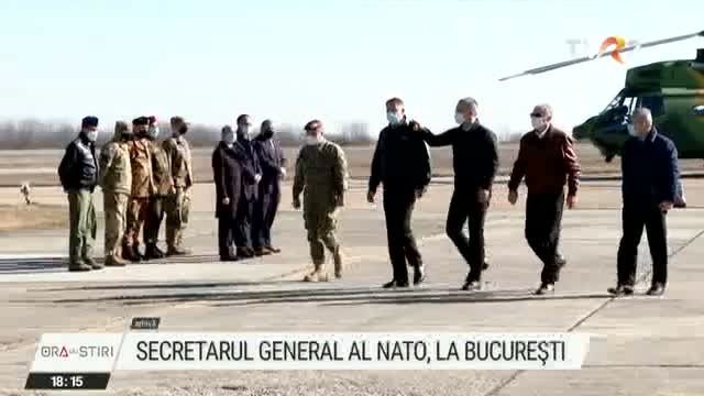 Secretarul general al NATO, la București