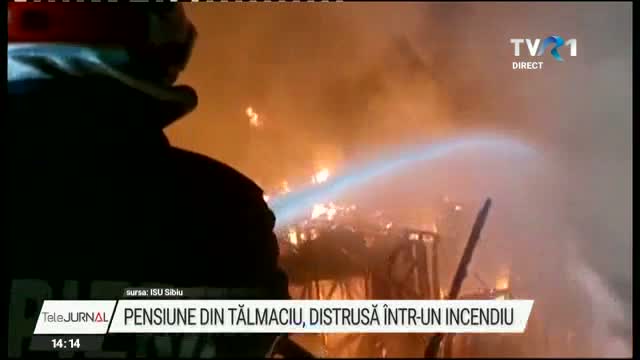 Incendiu în județul Sibiu
