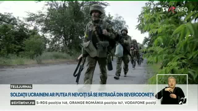 Soldații ucraineni ar putea fi nevoiți să se retragă din Severodonețșk