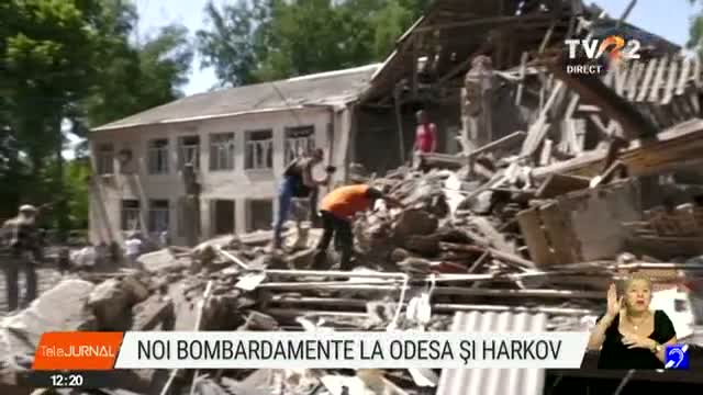 Noi bombardamente la Odesa și Harkov