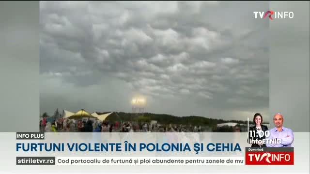 Furtuni violente în Cehia și Polonia