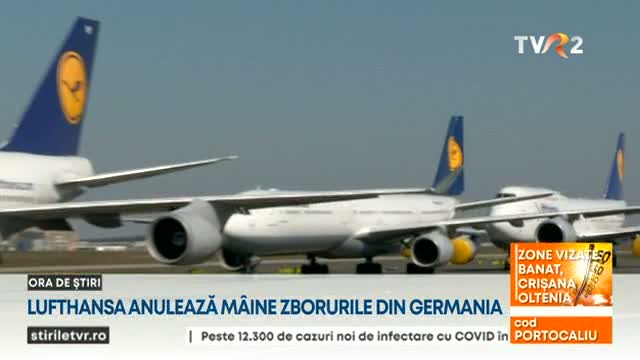 Lufthansa anulează miercuri zborurile din Germania