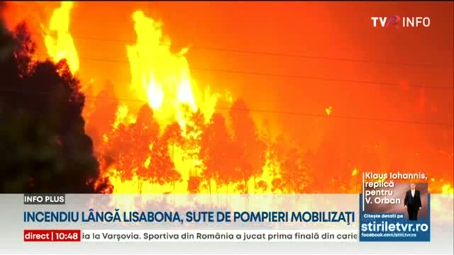 Incendiu lângă Lisabona