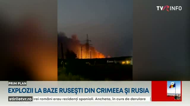 Explozii la baze rusești din Crimeea și Rusia