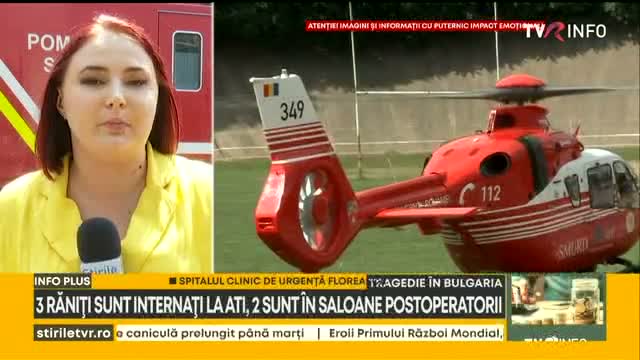 Cei cinci români răniți în accident, în stare gravă