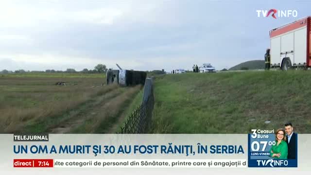 Un mort și 30 de răniți în Serbia