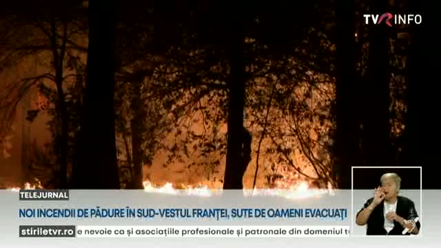Noi incendii de vegetație în sud-vestul Franței